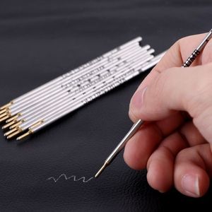 100pcs/box Mercury Metal Pipe Silver Refill Clothing Leather Cutting Positioning Special Mark Line Pen 210330