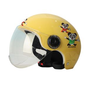 Cascos de motocicleta Moda Helmet Helmet Scooter de invierno Crash Chico y niña Niños Protección solar de sombrilla