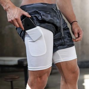 Running Shorts Summer Men's Five-point Fitness Sports Training Large Size Outer Wear Double-layer Casual Workout