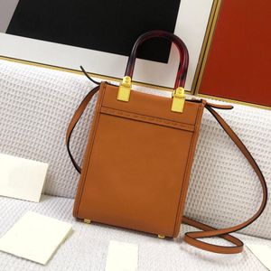 Designer handbags women mini leather shopping bag fashion luxury one shoulder messenger bags classic amber double handle large capacity lett designerbag