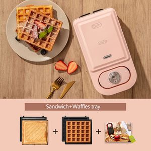 Elektrikli Sandviç Makinesi Kahvaltı Makinesi Ev Işık Gıda İşlevli Waffle Makinesi Takoyaki Tost Basınç Tost Toaster