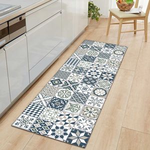 Bohemia Floor Kitchen Mat Tapete Anti-Slip Entrada Entrada Tapetes Tapetes para a sala de estar Quarto 210727