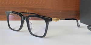 New fashion optical eyewear 8099 retro square frame punk gothic style simple and versatile design glasses transparent lens