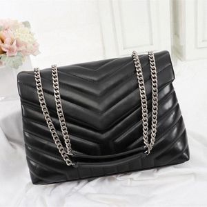 Designers womens handbags LOU-LOU HOT-selling bags square fat loulou chain bag lou real leather women large-capacity shoulder bags quilNCPQ#
