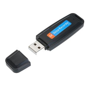 Mini Portable USB Voice Recorder Rechargeable U Disk One Button Inspelning Storage Support G TF kort för att träffa digitala
