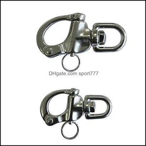 Pool Swimming Water Sports Outdoorspool Aessories Stainless Steel Swivel Eye Bolt Snap Hook Scuba Diving Camera Strap Key Chain Clip Drop