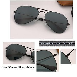 Premium Military metal Style Classic pilot Sunglasses for man women UV protection size mm mm mm