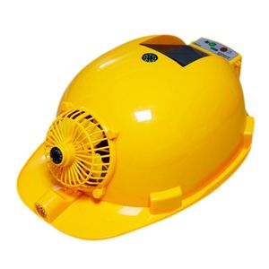 Elektrikli Klima Cihazı toptan satış-Açık Şapka Güneş Şarj Güç Bankası Klima Soğutma Fanı Çalışan Bitmiş Şapka İnşaat İşçisi Kask