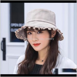 Hats, Scarves & Gloves Fashion Aessoriessummer Sun Hats For Women Bucket Beach Hat Casual Wide Brim Foldable Outdoor Fishing Caps Adjustable