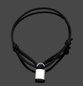 Moda bloqueio mão corda promessa pulseiras pulsera para homens e mulheres festa de casamento tornozelo jóias amantes presente