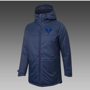 Mens Hellas Verona F.C. Down Winter Outdoor leisure sports coat Outerwear Parkas Team emblems customized
