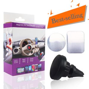 Car Mount Air Vent Magnetic Universal Cell Phone Holder Travel Stand Universal Accessory Plastic Support with 360 Degree Rotation