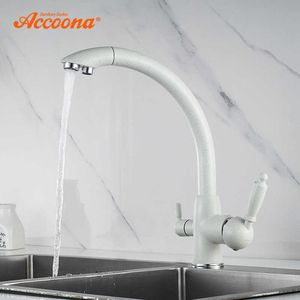 Accoona Arrival Küchenarmatur, 360-Grad-Drehung mit Wasserreinigungsfunktionen, Kalt- und Küchenarmaturen A5179-7 210724