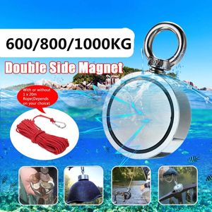 800kg D94mm Forte potente rotondo magnete al neodimio gancio gancio salvataggio magnete mare pesca attrezzature titolare tirando pentola di montaggio + 10m rop