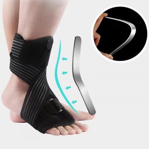 Ankle Support Brace Compression Sleeve Elastisk andningsbar ortos Skydda vikter för sportfotboll Running Gym Bandage