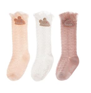 Baby-Socken für Mädchen, kniehoch mit Schleifen, Prinzessinnen-Schlauch, Mädchen, süßer Kinderstrumpf, langer Schlauch, für Kinder, Beinwärmer, Stiefel, 0–4 Jahre alt