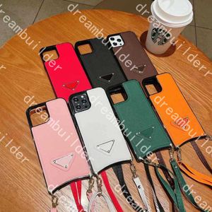 fashion phone cases for iphone 14 pro max 12 12Pro 12proMax 13 13Pro 13proMax 11 XSMAX PU leather case designer shell protective cover with Lanyard