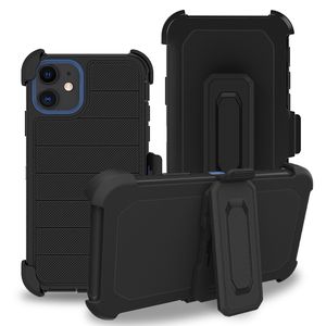 Capas telefônicas para LG STYLO 7 5G 4G Aristo 5 4+ K31 K51 2ª defesa Triple Combo Captura de absorção de choque com cinto clipe