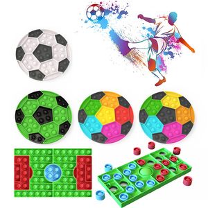 Big Size Fidget Reliver Stress Toys Football European Cup Puzzle Push Bubble Anti-stress Adulto Giocattolo per bambini Autism PT001