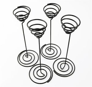 Wholesale Garden Decorations Air Plant Stand Holder Black Iron Spiral Flower AirPlant Container Tillandsia