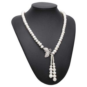 Genuine Freshwater Natural Pearl For Women,Wedding White Choker Pendant Necklace Anniversary Gift