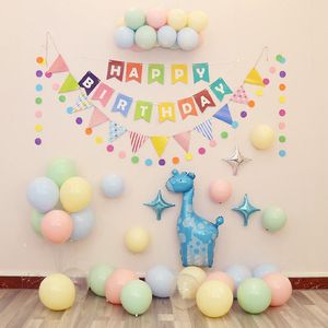 Dekoracja imprezy urodziny urodziny chłopiec dziewczyna niebieska różowa dziecięca pokaz mennicy Candy Balon Pastel Kolor