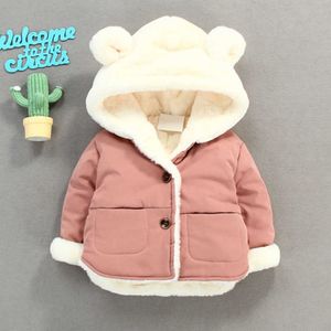 Kış Bebek Giysileri Erkek Ceketler Bebekler Için Kalın Mont Kızlar Sıcak Kapüşonlu Ceketler Çocuk Giyim 0-4 Y Toddler Snowsuit H0910