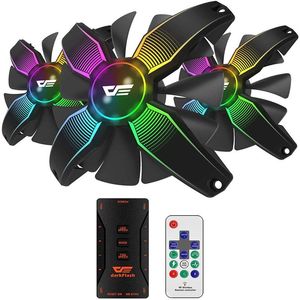 Wholesale gaming cpu for sale - Group buy Fans Coolings DarkFlash mm PC Case Fan RGB LED Gaming Compute For CPU Cooling Water Addressable Silent
