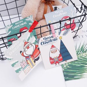Wholesale Merry Christmas Cards Blessing Greeting Card Envelope New Year Postcard Gift Xmas Party Accessories 30pcs  lot