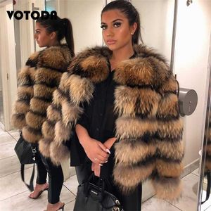 Kadın Mink Coats Kış Kış Üst Moda Sahte Kürk Matar Zarif Kalın Sıcak Dış Giyim Kadın Kabarık Ry Sahte Ceket Mujer S-4XL 211220