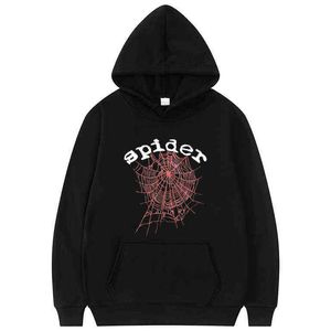 Spider Young Thug King Hoodie Sp5der 555555 Angel Number Series Bluzy Mężczyźni Kobiety 1: 1High Quality Spider Web Graphics Bluza Y1218