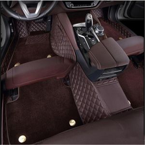 Specializzato nella produzione BMW 2 3 4 5 6 7serie tappetino per auto di alta qualità su e giù due strati di materiale in pelle coperta insapore non tossico