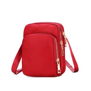 Новый нейлоновый плечо Crossbody Sming Sags Mini Womens Men Messenger повседневная сумка сотового телефона большой емкости