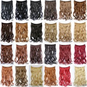 55x28cm Wave Loop Micro Ring Fish Line Hair Extensions Bundles Synthetic Weft in 36 Colors MW-8008