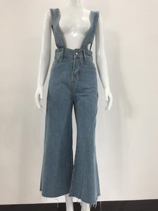 Herren Jeans Damen Denim Overalls Lässige Mode Koreanische dünne Bleistifthose mit hoher Taille Blaue knöchellange Hose Übergröße