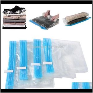 Wholesale rolling vacuum bags for sale - Group buy Housekeeping Organization Home Gardenhand Rolling Type Vacuum Compressed Bags Travel Storage Bag Space Saving Clothing Seal Organizer Drop