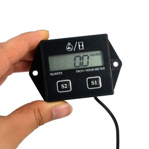 محرك الرقمية Tach ساعة متر مقياس سرعة الدوران المقياس enginer rpm شاشة lcd لدراجة نارية المحرك السكتة الدماغية سيارة قارب