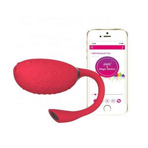 Nxy vibratorer magi rörelse röd telefon app kontroll bärbar klitoral vibrator kön leksaker kvinnor vuxen fugu 0107