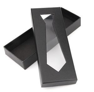 100 sztuk / partia Classic 21.5x8x3cm Prostokątny Tie Pudełka Krawing Krawat Krawing Pudełko Biżuteria Prezenty Pudełka Hurtownie SN3252