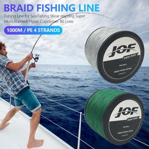 1000M Strong PE 4 Strands Fishing Line for Sea Fishing Wear-resisting Super Monofilament Hyper Copolymer Bit Lines