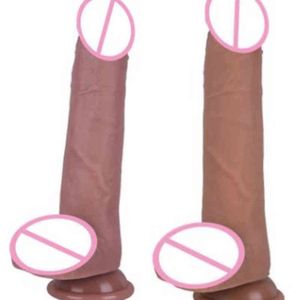 Nxy Dildos Realistic Dildo with Suction Cup Hands Free Play Uncut Dual Layered Silicone g Spot Anal Dildos Female Vaginal 0105