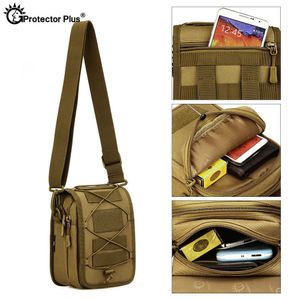 PROTECTOR PLUS Tactical Bag Military Messenger Bag Molle Pouch Single Shoulder Nylon Outdoor Sport Fishing Camping Crossbody Y0721