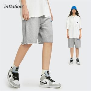 Inflation casual shorts för män sommar lös passform hip hop par svett plus storlek sportkläder 3510s21 210806