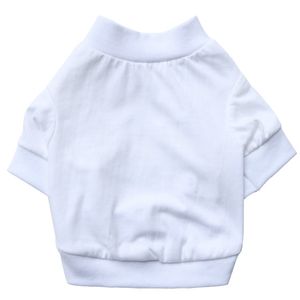 Cachorrinho vestuário roupas para animais de estimação trajes cachorrinho roupas doggy roupa sublimação t-shirt em branco camisetas para cães pequenos médios 100% algodão branco s a120