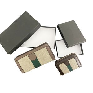 Lång och kort plånbok för kvinnor Designer Plånbok Dragkedja Dam Korthållare Ficka Toppkvalitet Mynthållare