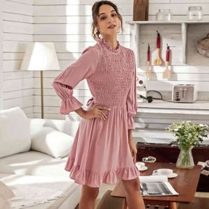 Spring Dress Girls Boho Female Vintage Party Slim long Sleeve Women sweet es Robe Vestido 210524