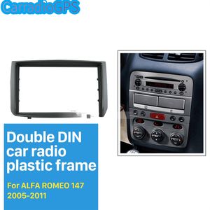 New Arrival DOUBLE DIN Car Radio Fascia for 2005-2011 ALFA ROMEO 147 Dashboard DVD Player Installation Frame Trim Panel Kit