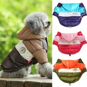 Zimowe ubrania dla psów dla psów szczeniak ciepłej kurtki wodoodporny płaszcz mały średnia chihuahua buldog francuski odzież 211027