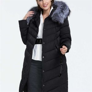 Ziai womens inverno para baixo jaqueta além de casacos tamanho longo colarinho solto parkas parkas moda qualidade de fábrica em estoque fr-2160 211216