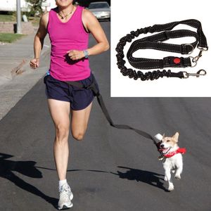 Jogging Durable Elastic Nylon Outdoor Dog Leash Training Running Hands Free Traction Belt Adjustable Walking Accessories Pet Collars & Leash